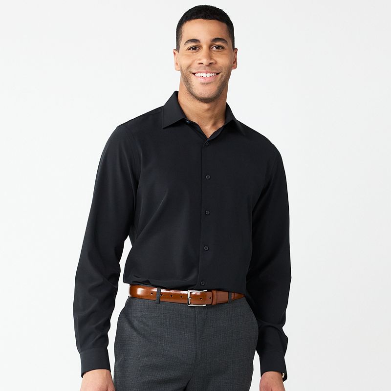 apt 9 black dress shirt Men's Apt. 9® Performance Slim-Fit Wrinkle Free Colour:Peacock Theory Official Site | amazon_color:GOLD event attire.Impress in this