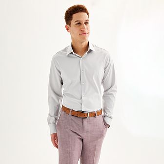 Men's Apt. 9® Performance Slim-Fit Wrinkle Resistant Dress Shirt