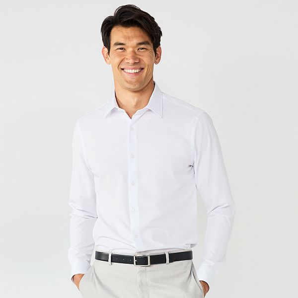 Mens Shirt Tops Floral Formal Long Sleeve M~3XL Shirts Slim Fit Button Down