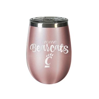 Cincinnati Bearcats Rose Gold Finish Wine Tumbler