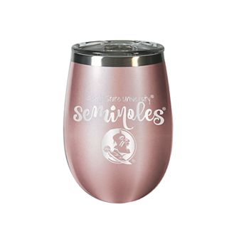 Florida State Seminoles Rose Gold Finish Wine Tumbler