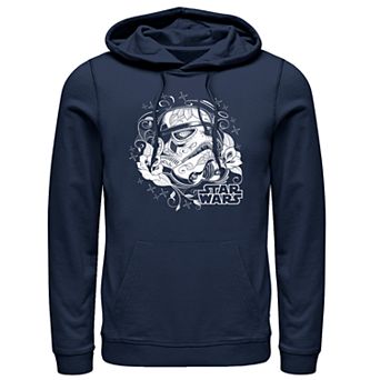 Men's Star Wars Storm Trooper Sugar Skull Pull-Over Hoodie