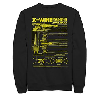 Men's Star Wars X-Wing Schematics Sweatshirt