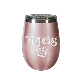 LSU Tigers Rose Gold Finish Wine Tumbler