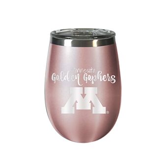 Minnesota Golden Gophers Rose Gold Finish Wine Tumbler