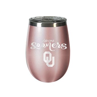 Oklahoma Sooners Rose Gold Finish Wine Tumbler