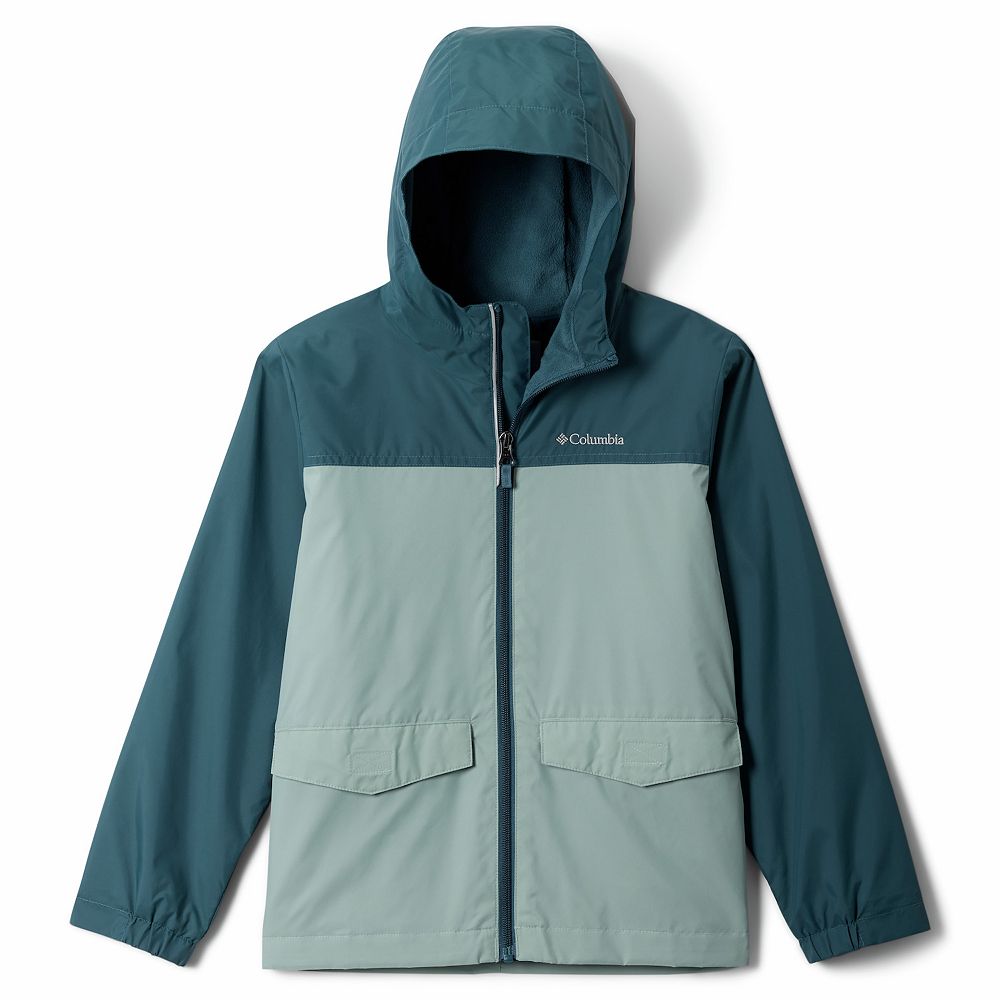 Boys 4-20 Columbia Rain-zilla Fleece-lined Rain Jacket
