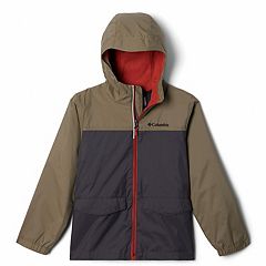 Boys 4-20 Columbia Rain-zilla Fleece-lined Rain Jacket