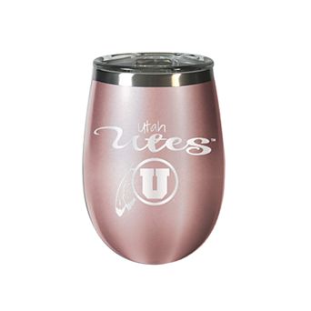 Utah Utes Rose Gold Finish Wine Tumbler