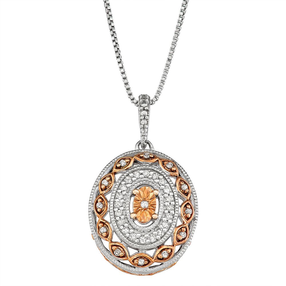 Origin 2Tone Pendant Necklace Style 2206
