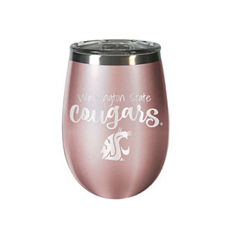 Washington State Cougars Rose Gold Finish Wine Tumbler