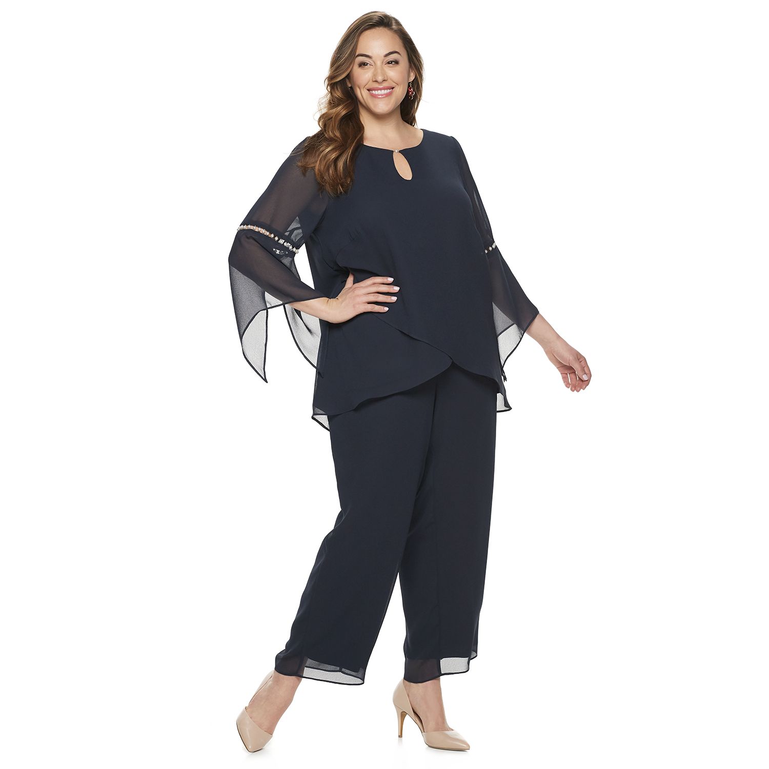 plus size evening pants
