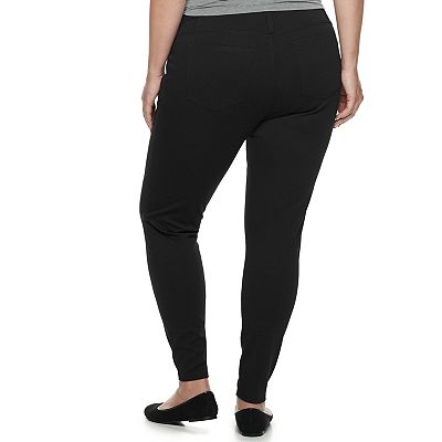 Plus Size Maternity a glow 5 Pocket Ponte Leggings