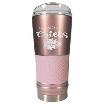 Kansas City Chiefs 24 oz Rose Gold Finish Vacuum Insulated NFL Draft Tumbler