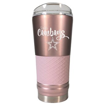 Dallas Cowboys 24 oz Rose Gold Finish Vacuum Insulated NFL Draft Tumbler