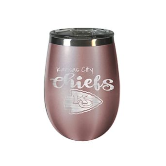 Kansas City Chiefs 12 oz Rose Gold Finish Vacuum Insulated NFL Wine Tumbler