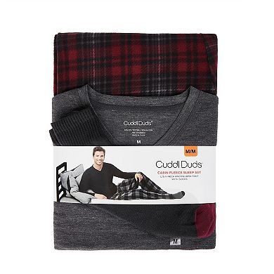 Men's Cuddl Duds Cabin Fleece Pajama Set