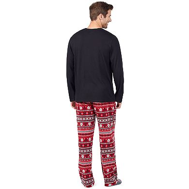 Men's Cuddl Duds Cabin Fleece Pajama Set
