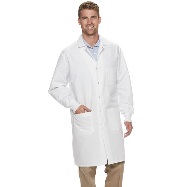 red lab coats for women