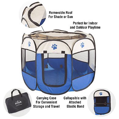 PetMaker Portable Pop Up Play Pen