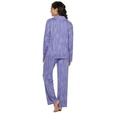 Women's Croft & Barrow® Long Sleeve Pajama Set
