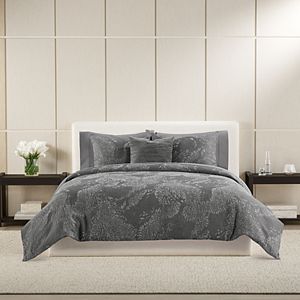 Simply Vera Vera Wang Midnight Chenille 3 Piece Duvet Cover Set