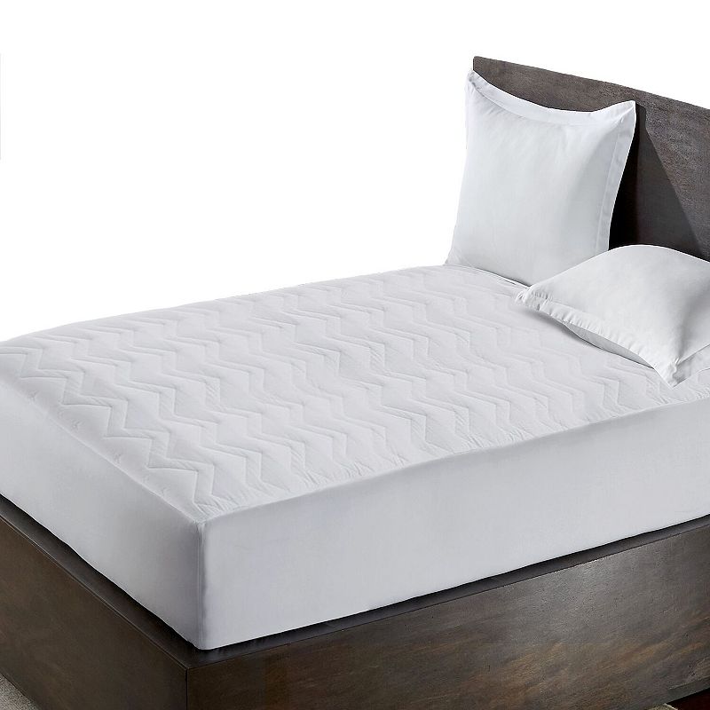 52673902 Kathy Ireland Classic Microfiber Mattress Pad, Whi sku 52673902