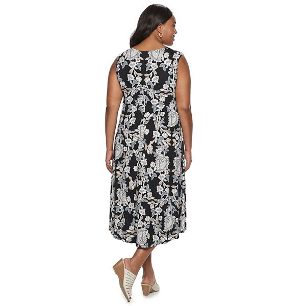Plus Size Croft & Barrow® Sleeveless V-Neck Dress