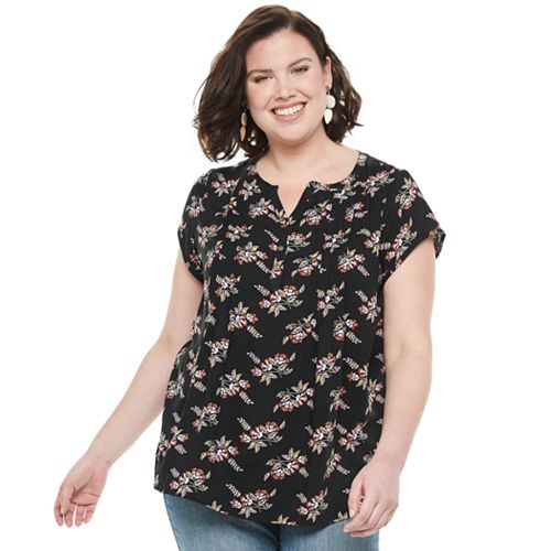 Plus Size SONOMA Goods for Life® Pintuck Tee