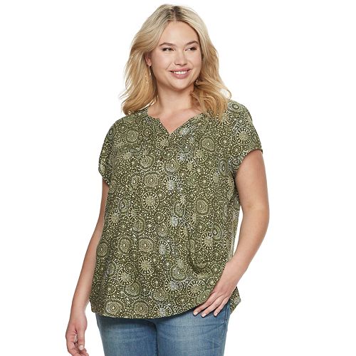 Plus Size SONOMA Goods for Life® Pintuck Tee