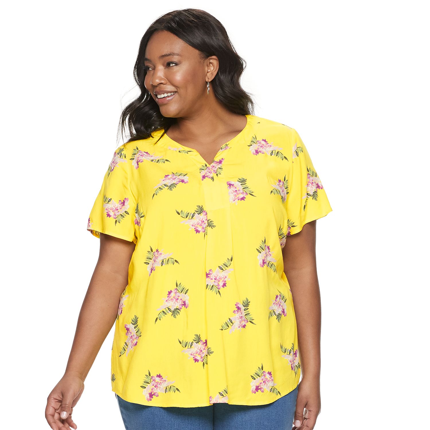 Kohls yellow blouse online