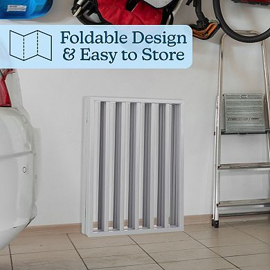 PetMaker Tall Folding 4-Panel Wooden Pet Gate