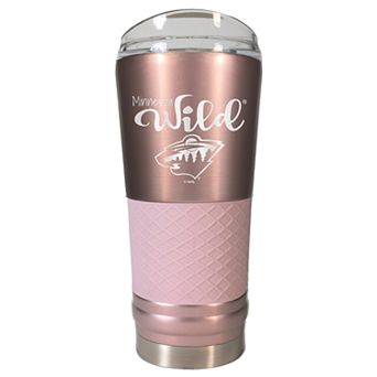 Minnesota Wild Rose Gold Finish Draft Tumbler