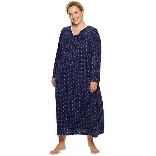 Womens cotton nightgowns online plus size