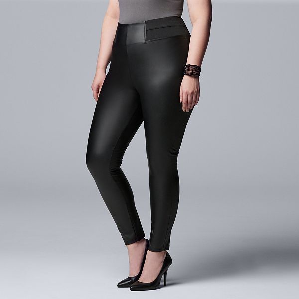 Kohls vera wang 2025 faux leather leggings