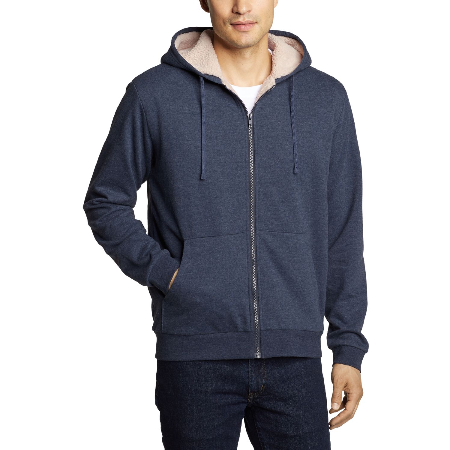 fleece lined pullover hoodie