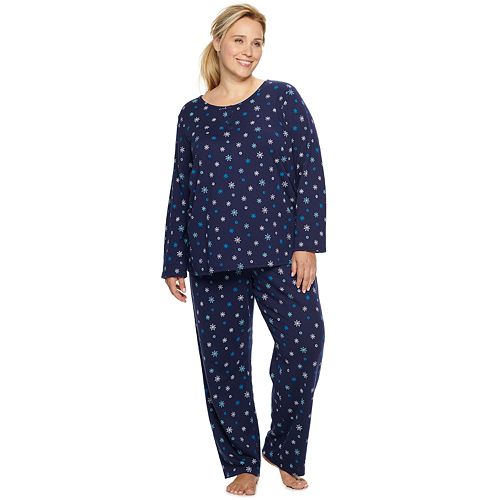 Plus Size Croft & Barrow® Pajama Henley and Sleep Pants Set