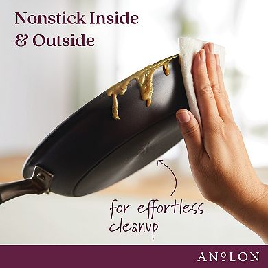 Anolon Advanced Home Hard-Anodized Nonstick 2-qt. Straining Saucepan