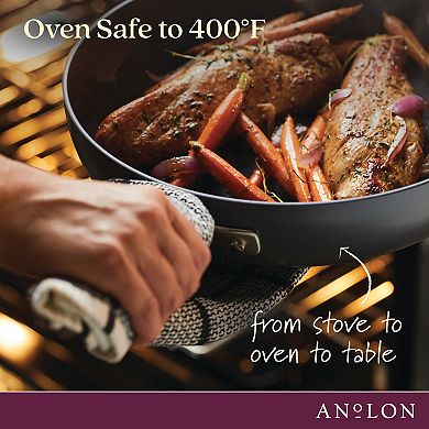 Anolon Advanced Home Hard-Anodized Nonstick 2-qt. Straining Saucepan