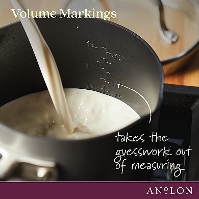 Anolon Advanced Home Hard-Anodized Nonstick 2-qt. Straining Saucepan