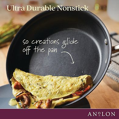 Anolon Advanced Home Hard-Anodized Nonstick 2-qt. Straining Saucepan