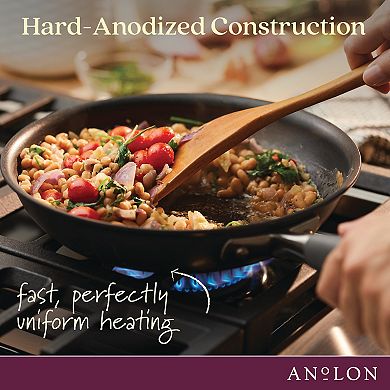 Anolon Advanced Home Hard-Anodized Nonstick 2-qt. Straining Saucepan