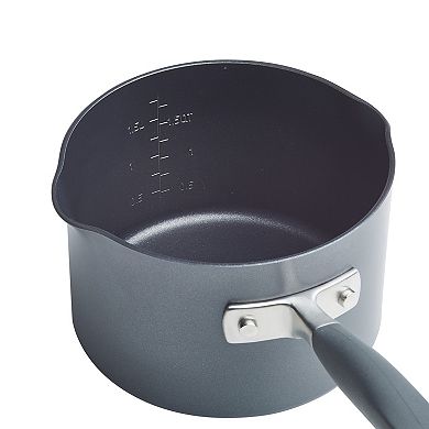 Anolon Advanced Home Hard-Anodized Nonstick 2-qt. Straining Saucepan