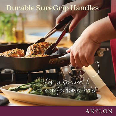 Anolon Advanced Home Hard-Anodized 11-in. Deep Square Grill Pan