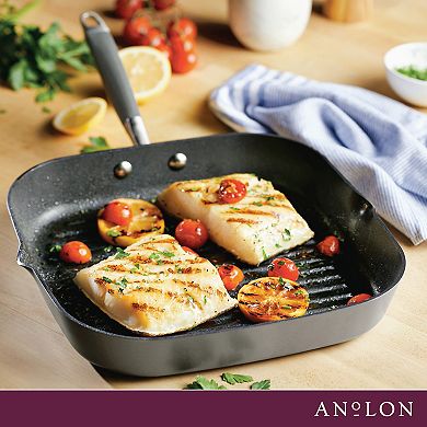 Anolon Advanced Home Hard-Anodized 11-in. Deep Square Grill Pan