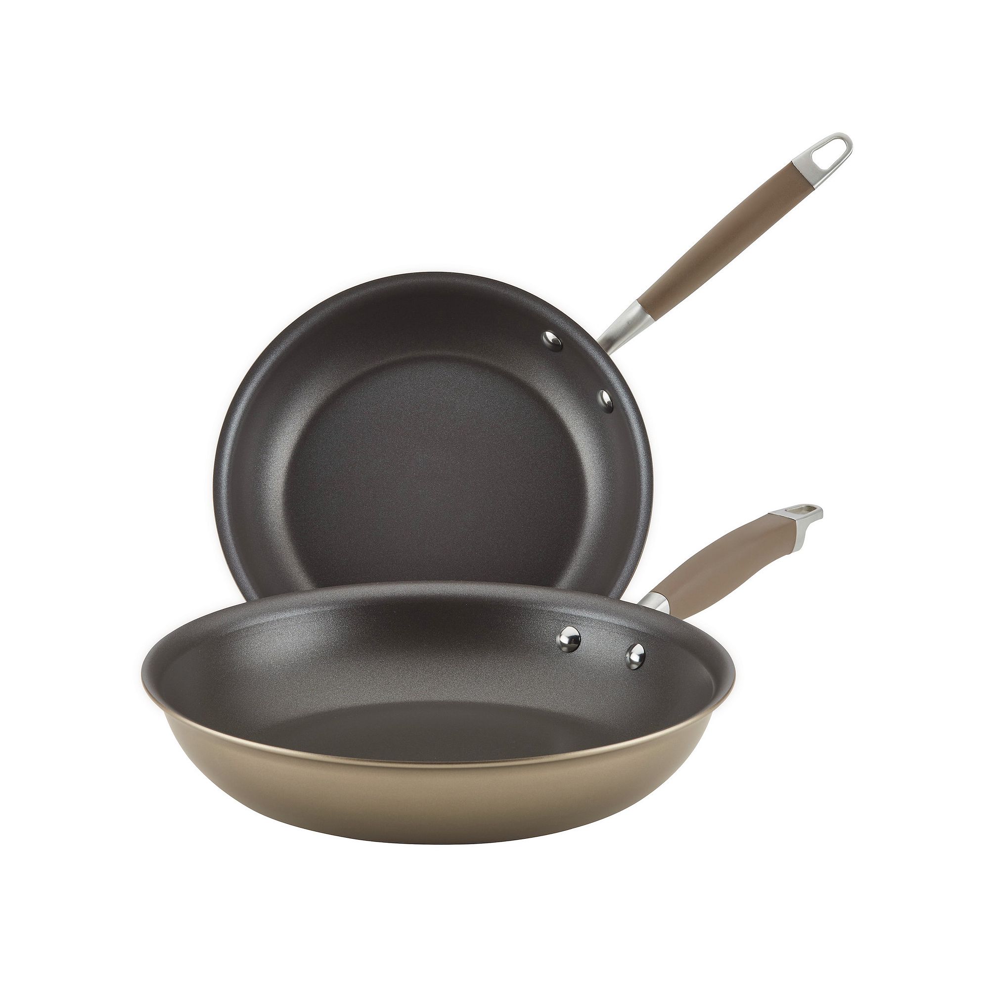 Anolon Advanced Home Hard-Anodized 2-pc. Nonstick Skillet Set, Brown