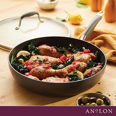 Anolon Advanced Home Hard-Anodized Nonstick 12-in. Deep Skillet