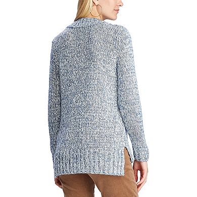 Women's Chaps Sparkle Long Sleeve Sweater