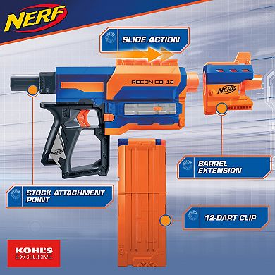 Nerf Recon CQ-12 Elite Blaster with 12 Official Nerf Elite Darts