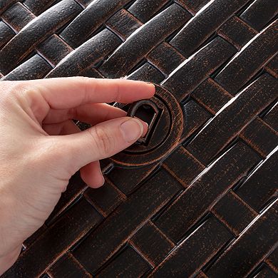 Fire Sense Florence Woven Aluminum LPG Fire Pit